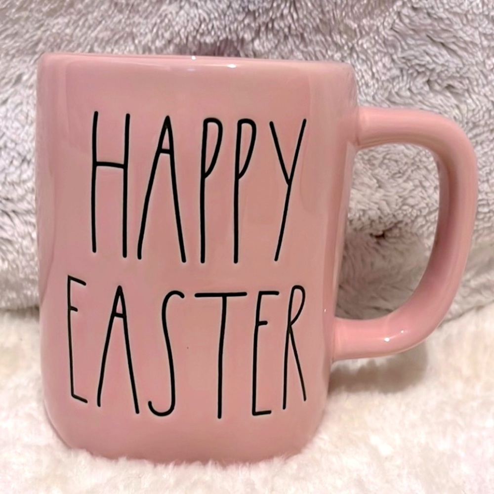 Rae Dunn HAPPY EASTER Pink Mug